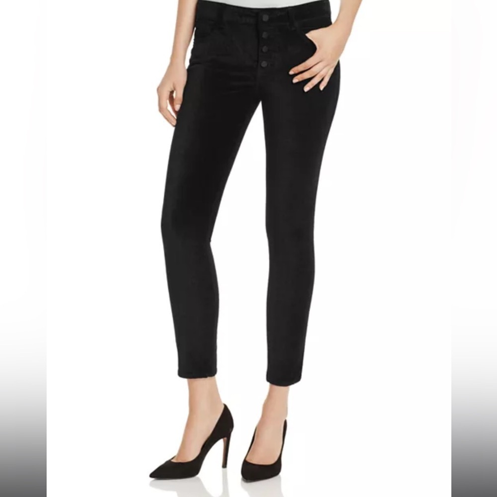 Nwot!! Dl1961 - Emma Velvet Power Legging Jeans In Jet Black - Size 25